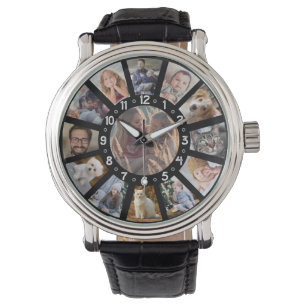 Montre Collage de photos de famille 13 photos et chiffres