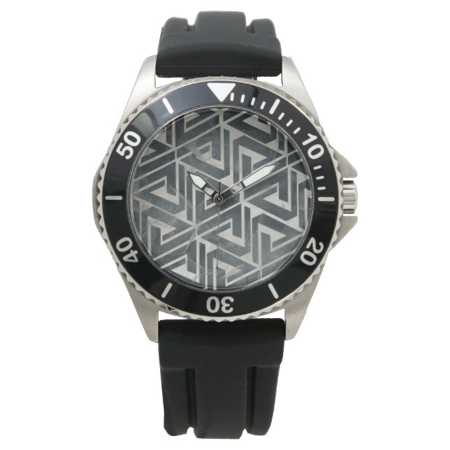 Montre Collection de carreaux neutres - Géométrique (devant)