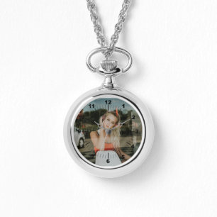 Montre Collier Argent - Personnalisé