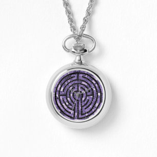 Montre collier en argent LABYRINTH VI