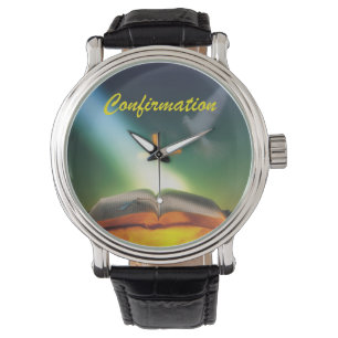 Montre Colombe de confirmation, Bible, Croix
