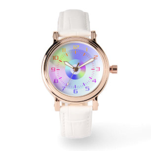 Montre Coloré Iridescente Rainbow Good Vibes Gradient