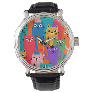 Montre Colorful cats
