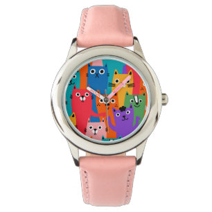 Montre Colorful cats