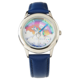 Montre Colorful Rainbow Unicorn and Stars