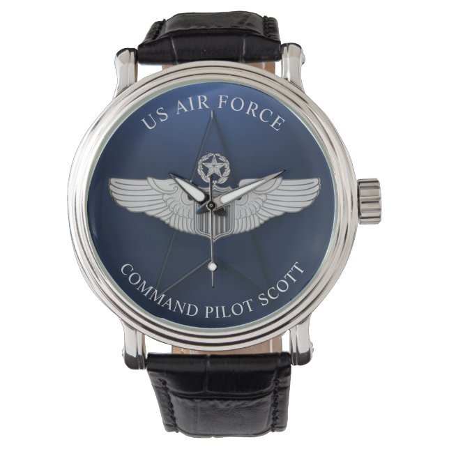 Montre Commandement des ailes du pilote Cadeau personnali (devant)