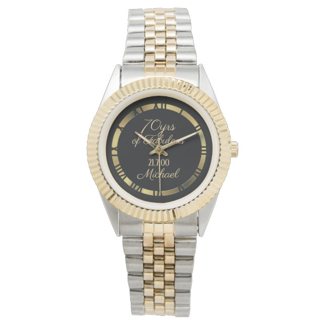 Montre commémorative personnalisée - homme femme e (devant)