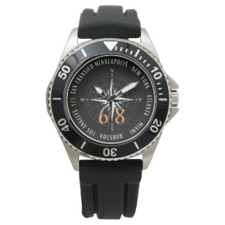 Montre Compas des villes américaines