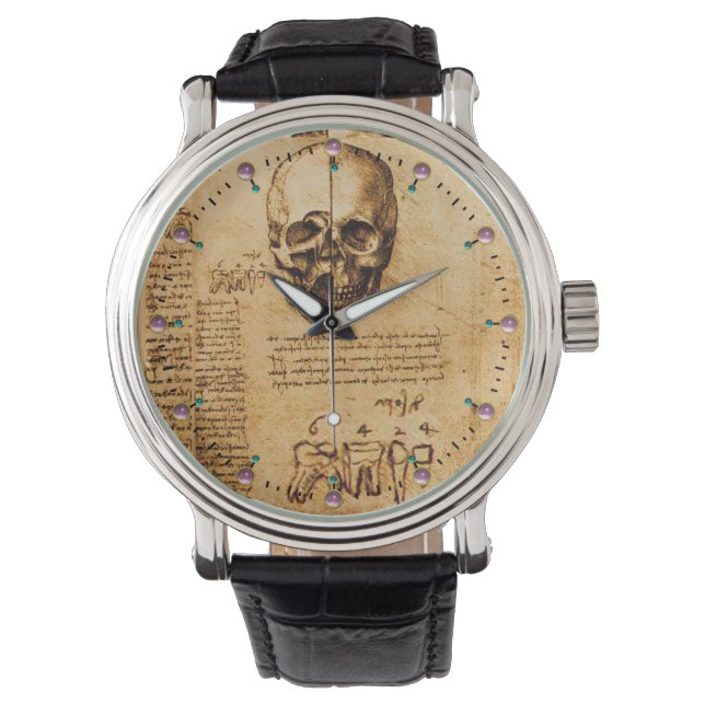 Montre COMPÉTENCE ET DENTS, CLINIQUE DENTAIRE, Parchemin  (devant)
