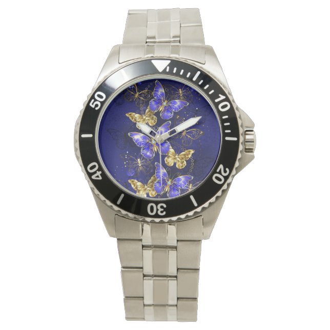 Montre Composition avec les papillons Sapphire (devant)