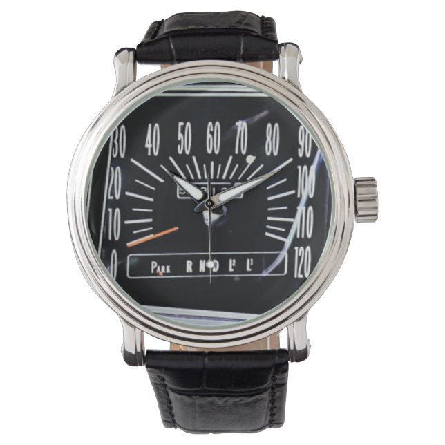 Montre Compteur de vitesse de voiture classique de 1968 (devant)