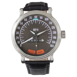 Montre Compteur de vitesse de voiture de sport classique 