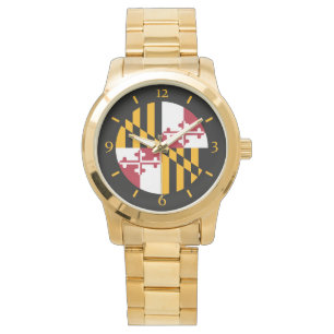 Montre Conception bleue de chiffres de cadran de drapeau