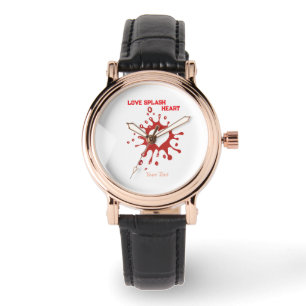 Montre Conception d'art Splash Heart – Expression créativ