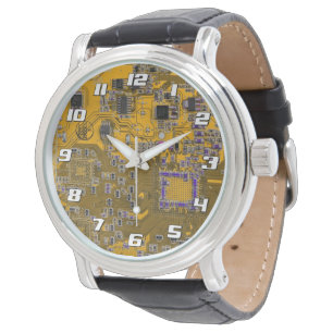 Montre Conception de carte de circuit imprimé orange clai