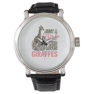 Montre Conception de chemise à gravure vintage pour fille