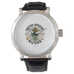 Montre Conception de chemise de fiesta de cactus d'infirm