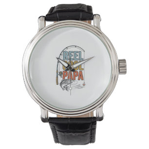 Montre Conception de chemise de pêche Reel Cool Papa_1