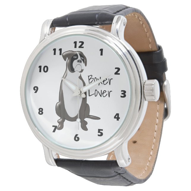 Montre Conception de chien de boîte (Incliné)