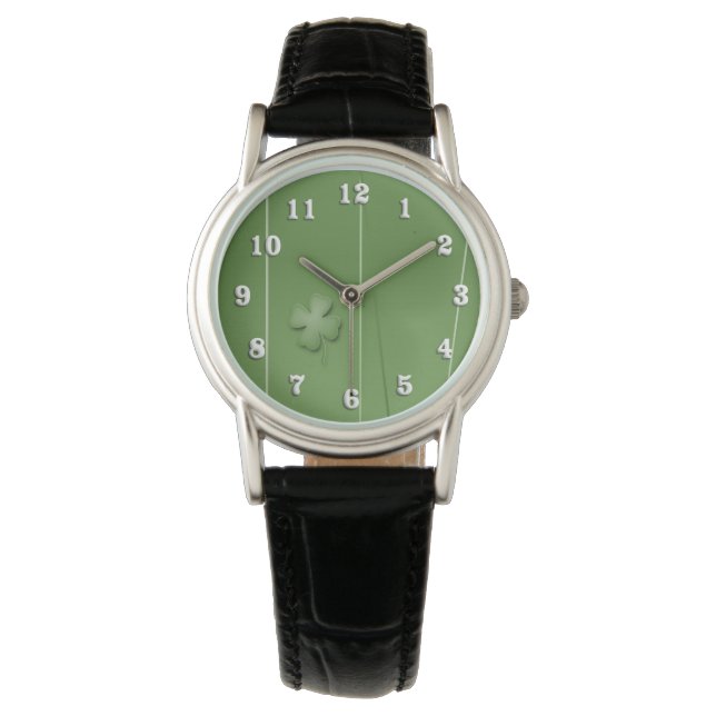 Montre Conception de Clover Irlandais (devant)