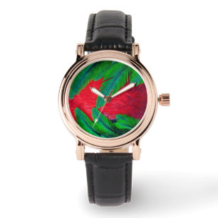Montre Conception de plume de Quetzal resplendissant