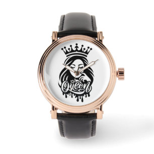 Montre Conception de Reine – Couronne Royale Élégante