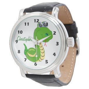 Montre Conception de serpent personnalisée