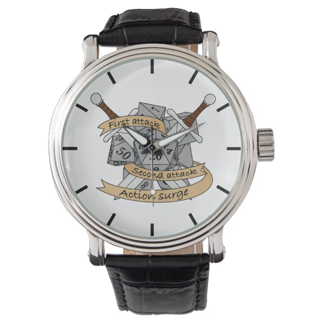 Montre Conception des dés de combat (devant)