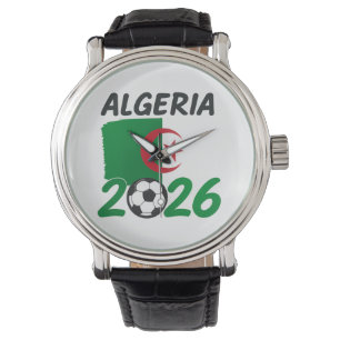Montre Conception d'un fan de football algérien 2026 avec