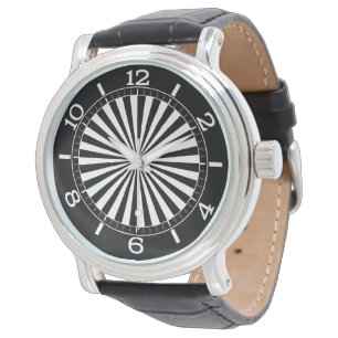 Montre Conception optique moderne de cadran de roue de