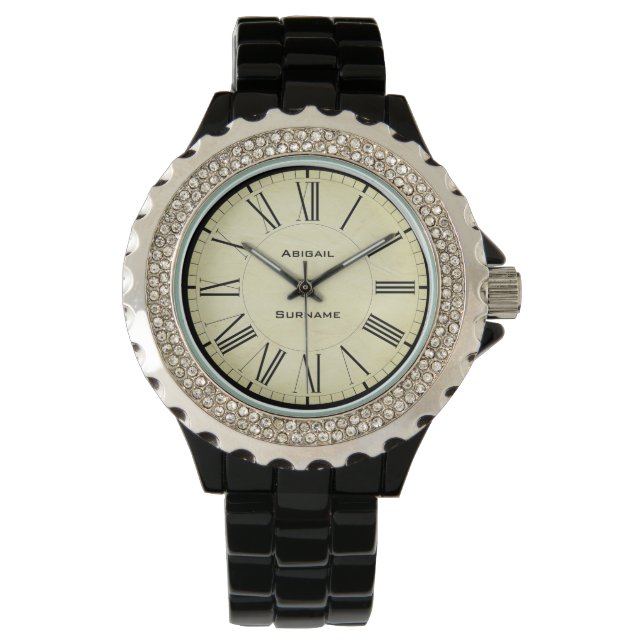 Montre Conception personnalisée avec nom pour Abigail (devant)