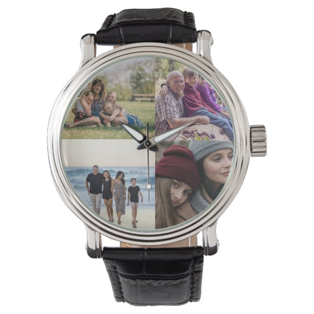 Montre Concevez votre propre collection de 4 photos (devant)