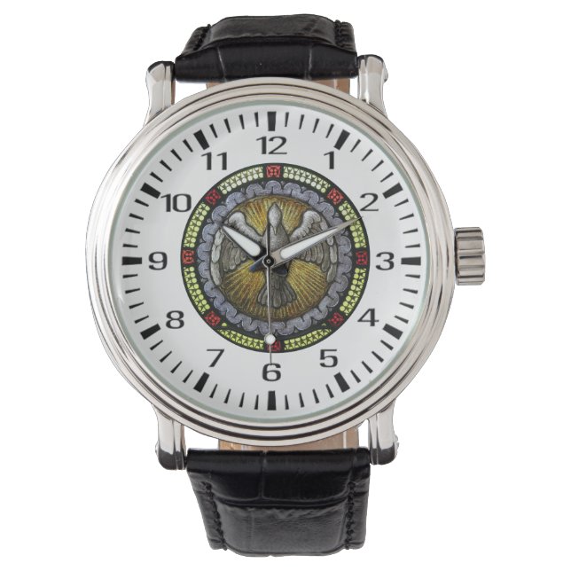 Montre Confirmation en verre de l'Esprit Saint RCIA (devant)