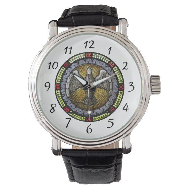 Montre Confirmation en verre de l'Esprit Saint RCIA (devant)