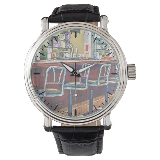 Montre Confiserie avec fontaine à soda (devant)