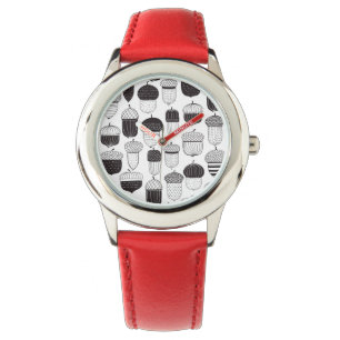 Montre Conflit de Doodle motif d'automne