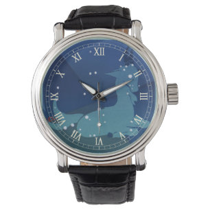 Montre Constellation du Capricorne, Zodiaque Vintage, Ast