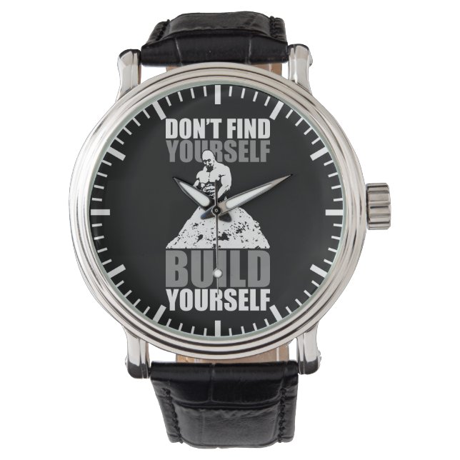 Montre Construisez-vous - Exercice de musculation Motivat (devant)