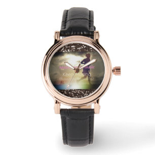 Montre Continuer à déplacer la Parties scintillant Brown