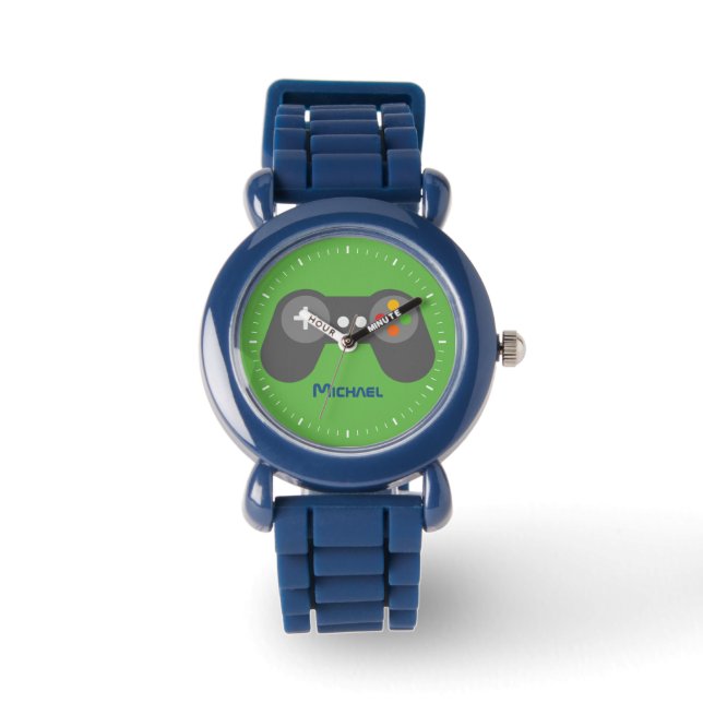 Montre Contrôleur de jeu vidéo vert (Recto)