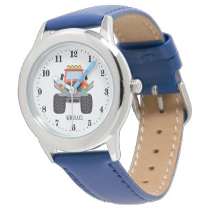 Montre cool boys big truck amoureux ajouter nom