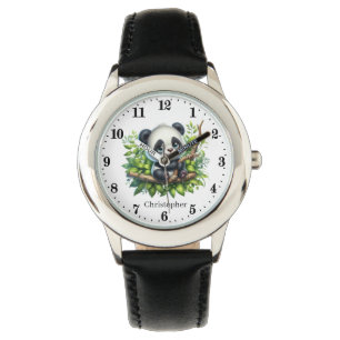 Montre Cool boys panda bear amoureux ajouter nom