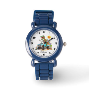 Montre Cool Dinosaur Truck ajouter nom
