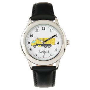 Montre Cool enfants camion à ordures ajouter nom