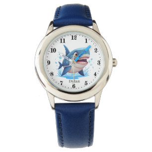 Montre Cool garçons requin ajouter nom