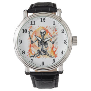 Montre Cool homme amoureux du squelette