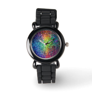 Montre Cool Multicolor Parties scintillant rétro et étinc