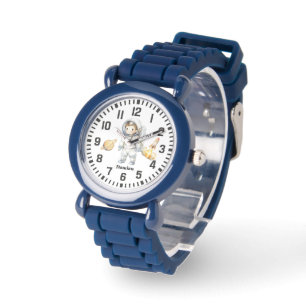 Montre Cool Nom personnalisé Astronaut Boy