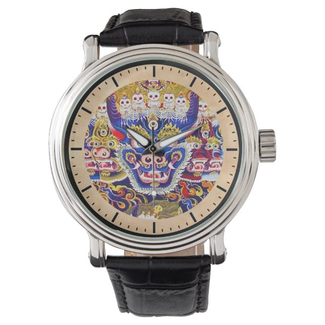 Montre Cool oriental tibetan thangka Godtattoo art (devant)