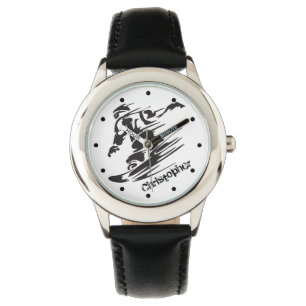 Montre Cool personnalisé Snowboard Mountain Kids Watch